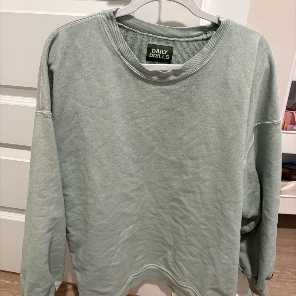 Daily Drills Mint Green Pullover